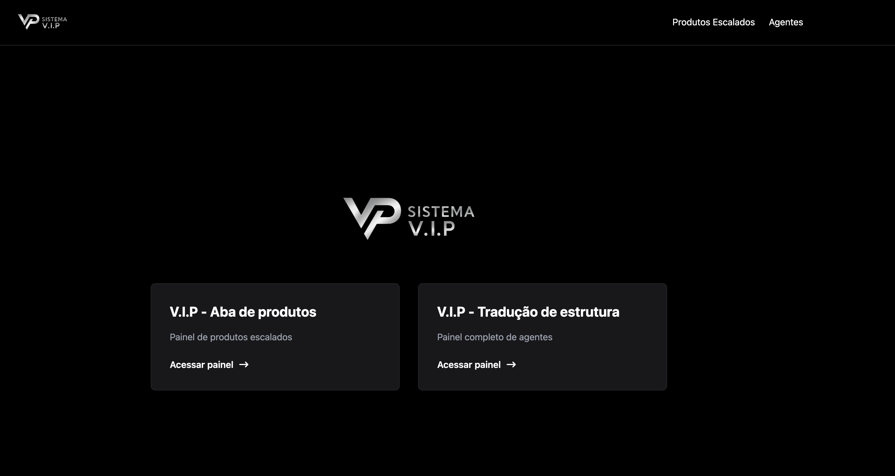 Dashboard da Ferramenta V.I.P